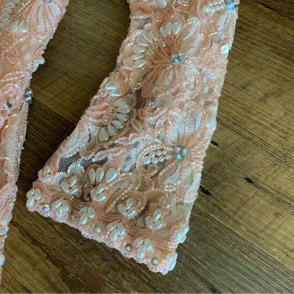 VINTAGE NAEEM KHAN RIAZEE NIGHTS SILK BEADED GOWN - Picture 13 of 16